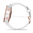 Garmin Fenix 6S Pro Rose Gold fehér szilikon szíjjal