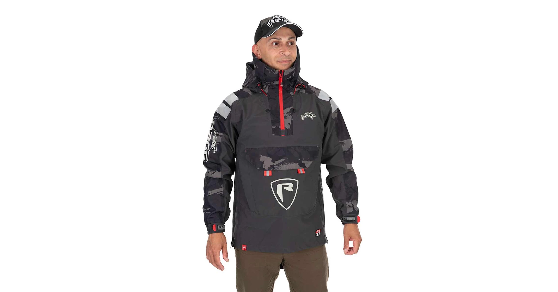 Smock De Pêche Fox Rage – Triple Couche – Camo Gris – Taille Unique – Neuf