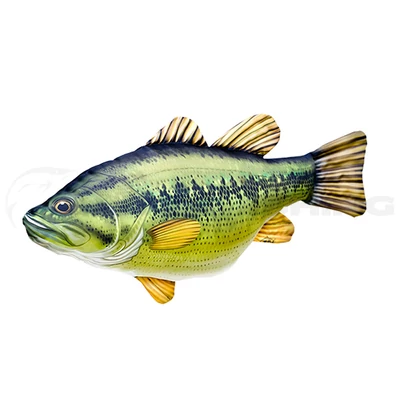 Fekete sügér párna 66cm