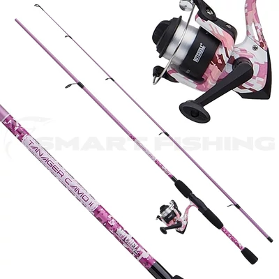  Mitchell Tanager Pink Camo II Spin Combo 2,10cm 7-20g pergető bot és orsó 