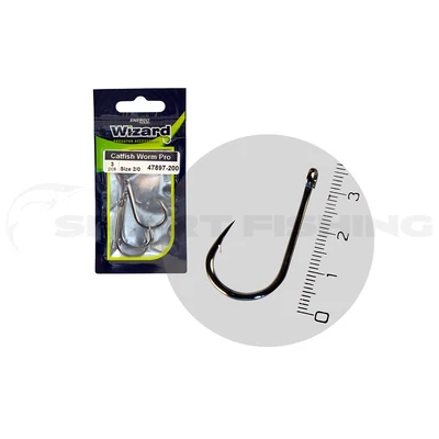  Wizard Catfish Worm PRO harcsázó horog 2/0 