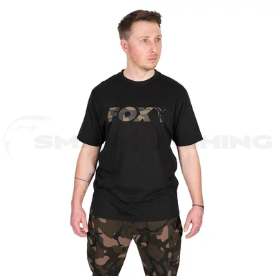 Fox Black/Camo Logo T-Shirt 2XL-es