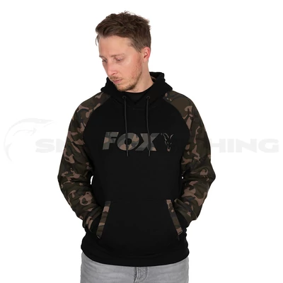  Fox Black/Camo Raglan Hoody L-es