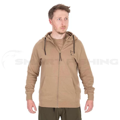  Fox Collection LW Zip Hoody - Tan Ltd - 2XL 