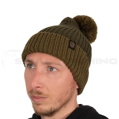 Fox Heavy Knit Bobble Hat-téli sapka