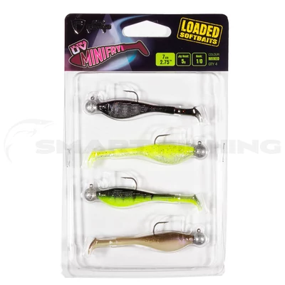 Fox Rage Ultra UV Mini Fry Mixed Colour Loaded Lure Pack 