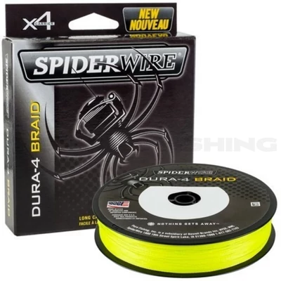 SpiderWire Dura 4x Yellow 300 m fonott zsinór