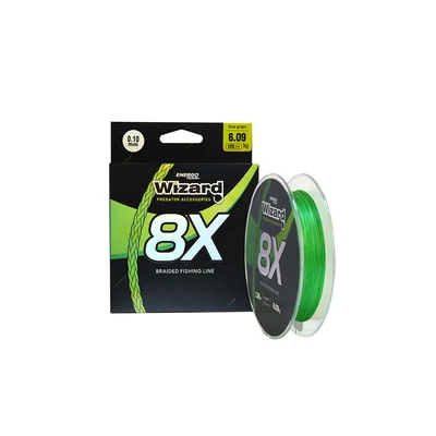 Wizard 8X Lime Green fonott zsinór 0,40 mm 