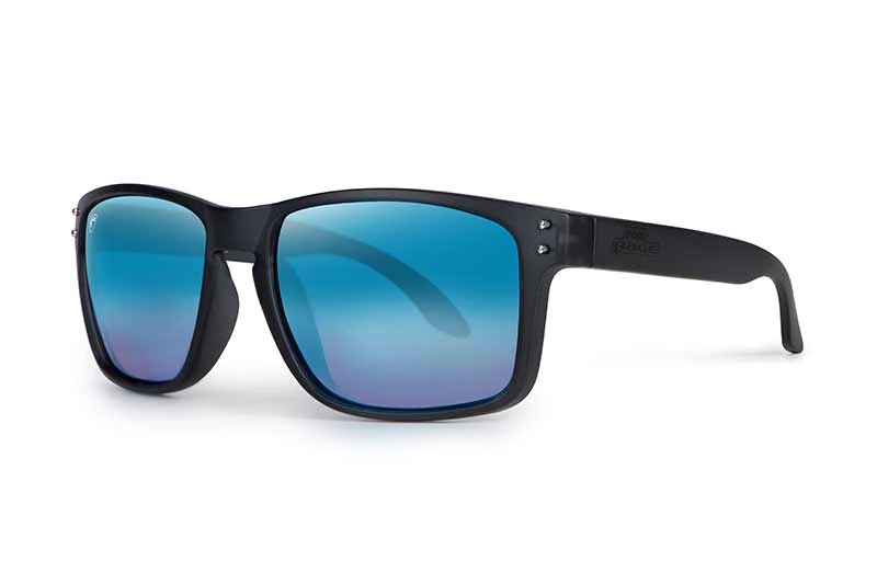 Fox Rage Transparent Black Brown Lens Mirror Blue Eyewear