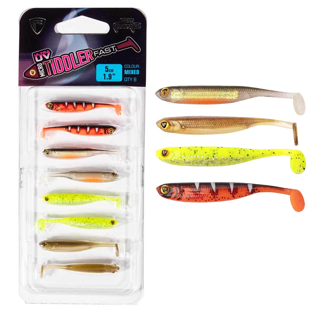 Fox Rage Micro Tiddler Fast Mixed Colour Lure Pack